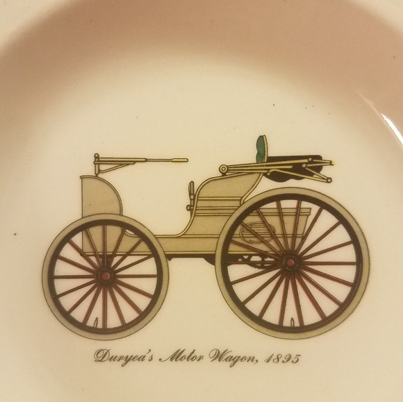 Set of 4 Vintage Harker Chesterton Celedon Ivory Antique Car  USA - Picture 1 of 6